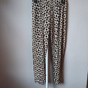 💫💫💫 BETSEY JOHNSON💋 LEOPARD PRINT LEGGINGS XL(14)